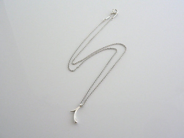 Tiffany & Co Alphabet I Necklace Silver Personalized Pendant Chain Love Gift Art