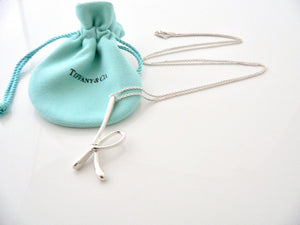 Tiffany & Co Peretti Alphabet K Necklace Pendant Charm Large 30 Inch Chain Gift