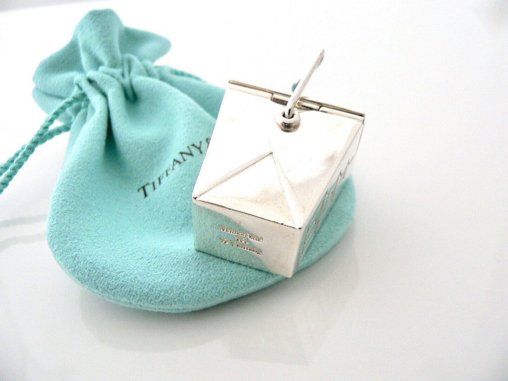 Tiffany & Co Chinese Take Out Pill Box Case Container Pouch Silver Gift T and Co