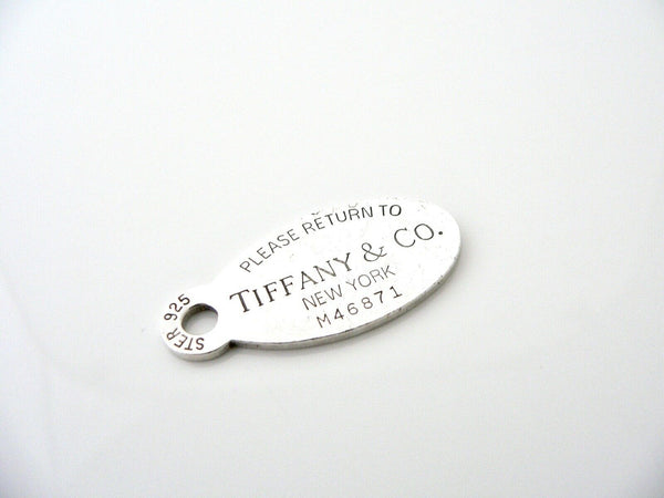 Tiffany & Co Return to Oval Dog Tag Charm 4 Necklace Bracelet Gift Love Silver