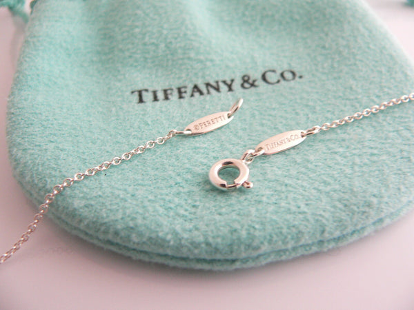 Tiffany & Co Peretti Pink Rhodonite Heart Silver Eternal Circle Necklace Gift
