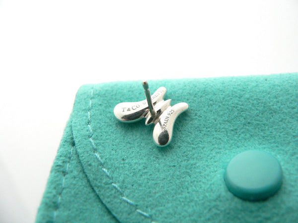 Tiffany & Co Silver Peretti Butterfly Earrings Nature Stencil Studs Gift Love