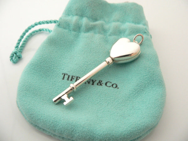 Tiffany & Co Heart Key Locket Pendant Charm 4 Necklace Love Gift Pouch T and Co