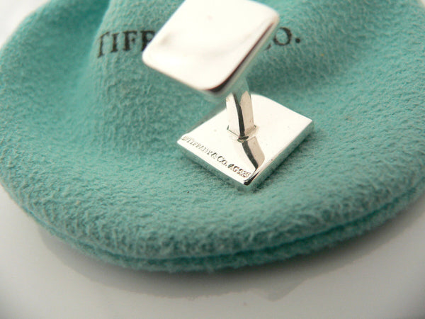 Tiffany & Co Notes Cuff Links Square Cufflinks Man Office Gift Pouch Love Cool