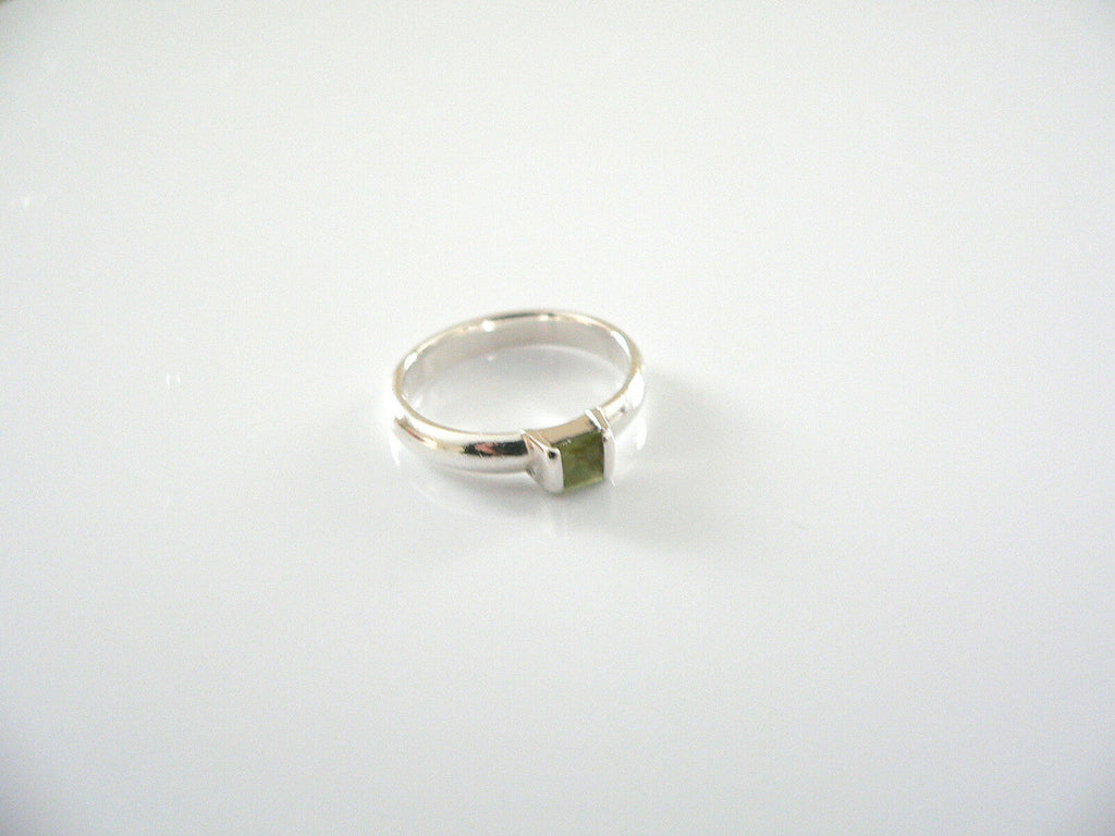 Custom Peridot Men's Ring - Sterling Silver Birthstone Ring | Handmade, All Sizes Available