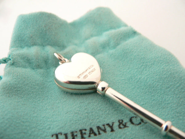 Tiffany & Co Heart Key Locket Pendant Charm 4 Necklace Love Gift Pouch T and Co