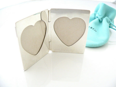 Tiffany & Co Heart Folding Foldable Picture Frame Heirloom Love Gift Pouch T Co