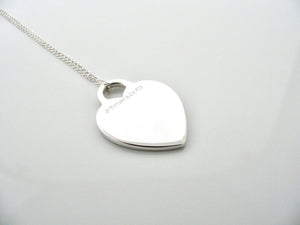 Tiffany & Co Heart Tag Necklace Pendant Charm Chain Silver Gift Love T and Co