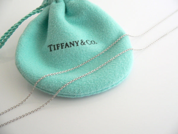 Tiffany & Co 18K Gold Pearl Drop Dangle Necklace Pendant Chain Gift Pouch Love