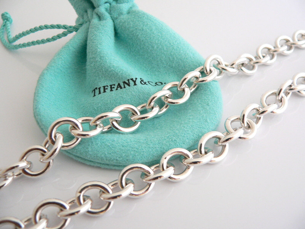 Tiffany & Co Silver I Love You Heart Padlock Lock Necklace