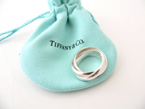 Tiffany & Co Silver Picasso Califfe Triple Rolli Ring Band Sz 7 Gift Pouch Love Sterling 925