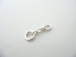 Tiffany & Co Sterling Silver Bracelet Necklace Link Oval Clasp Extender Gift 1.5 inch