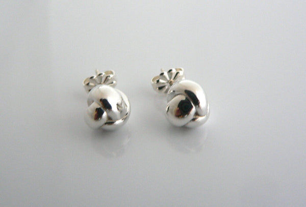 Tiffany & Co Knot Earrings Studs Vintage Gift Silver Love T and Co T & Co Studs