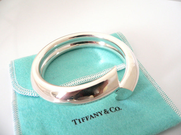 Tiffany & Co Silver Picasso Tenderness Heart Bangle Cuff Bracelet New Mint Love