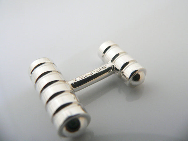 Tiffany & Co Silver Groove Stripe Picasso Cuff Link Cufflink Cufflinks Gift Love