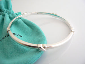Tiffany & Co Silver Signature Bangle Bracelet Gift Pouch Love Statement