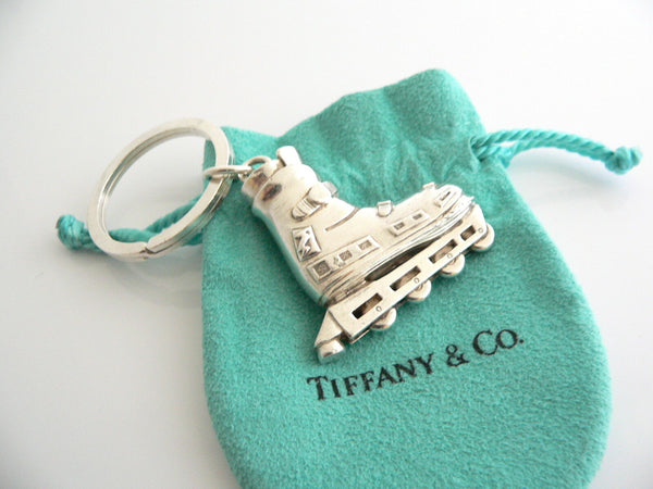 Tiffany & Co Rollerblade Key Ring  Sports Keyring Key Chain Gift Pouch Love Cool