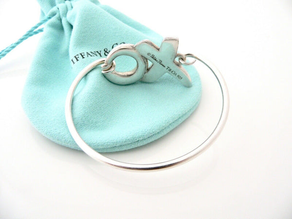 Tiffany & Co Love Kiss Bangle XO Bracelet Silver Gift Picasso Pouch T and Co Art