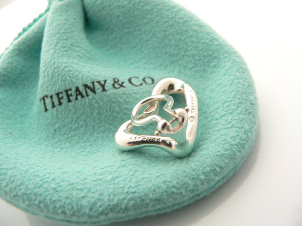 Tiffany & Co Heart Clip On Earrings Silver Clip On Love Gift Pouch Classic Cool