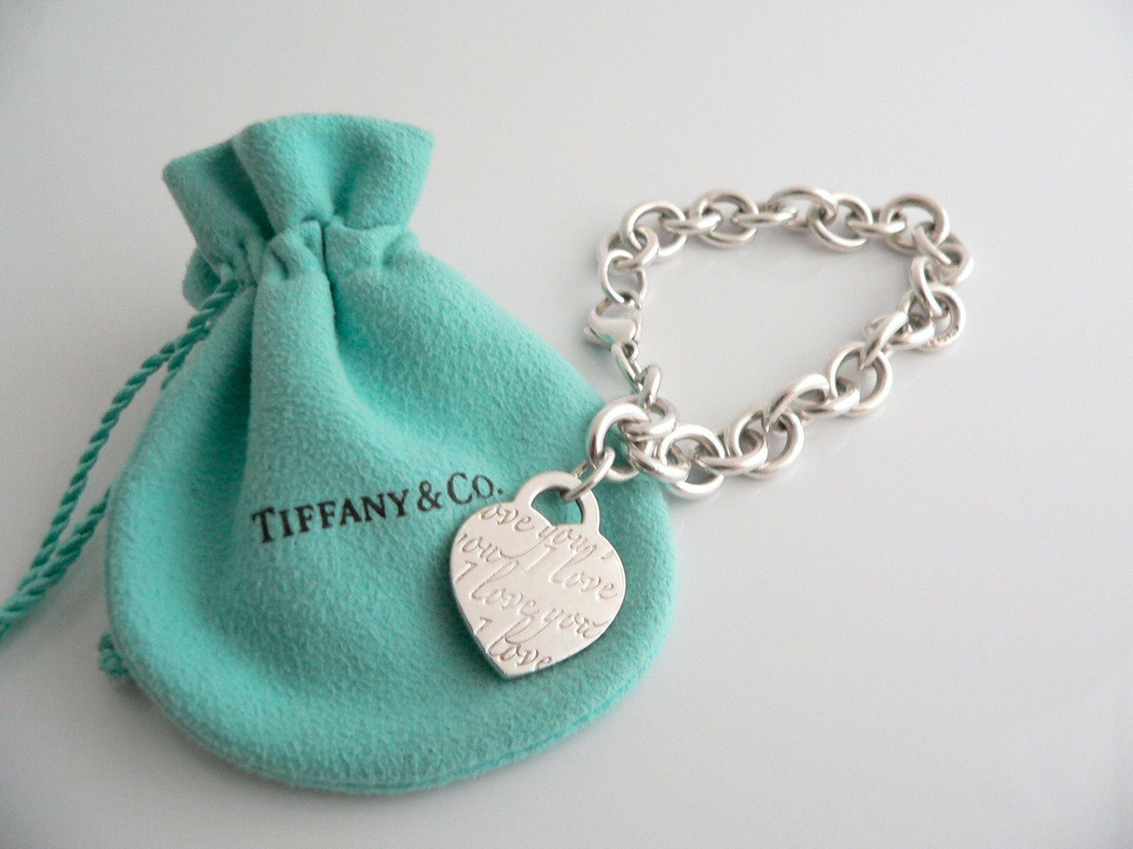 Tiffany & Co Silver Shopping Bag Charm Necklace Pendant Charm Chain Gift Love