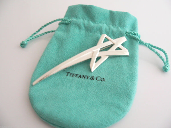 Tiffany & Co Silver Picasso Shooting Star Brooch Pin Rare Gift Pouch