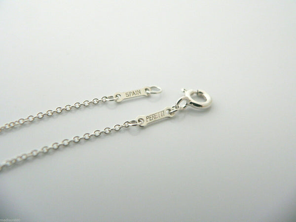 Tiffany & Co Silver Peretti Alphabet N Necklace Pendant Chain Charm Gift Love