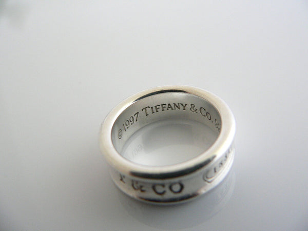 Tiffany & Co Silver Ring 1837 Circle Band Sz 5.75 Love Promise Gift Statement