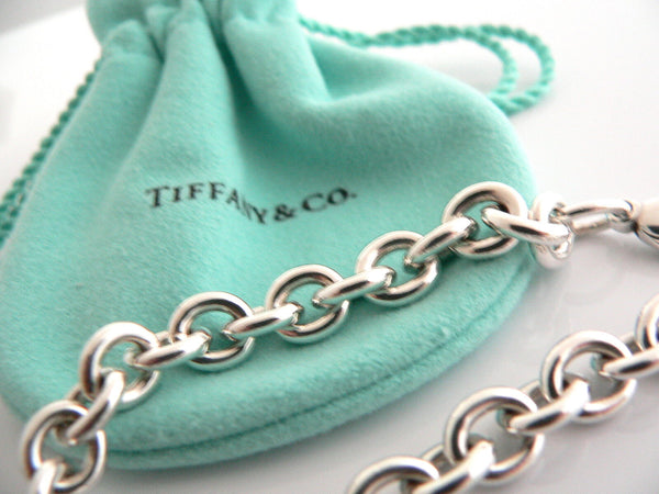 Tiffany & Co Silver Return to Tiffany & Co Heart Tag Bracelet Bangle Pouch Love Gift