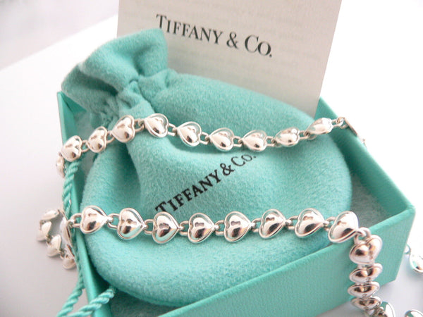 Tiffany & Co Heart Necklace Padlock Link Love Charm Chain Pendant Gift Pouch Art