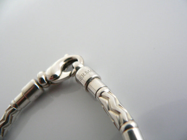 Tiffany & Co Silver Carved Bead Bracelet Etched Bangle Gift Love Statement Art
