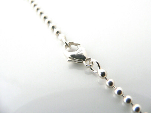 Tiffany & Co Silver Oval Link Necklace Chain 4 Pendant Charm Layering Gift Love