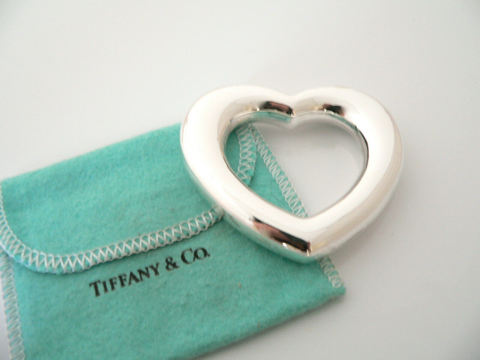Home › Tiffany & Co Silver Heart Rattle Teether Baby Heirloom No Dents ...
