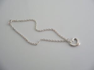 Tiffany & Co Open Heart Bracelet Bangle Chain Love Silver Gift Peretti Dangle