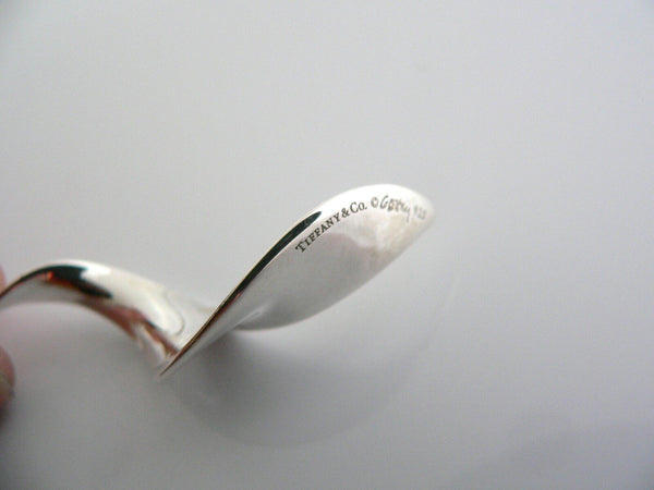 Tiffany & Co Silver Large Gehry Orchid Necklace Pendant Chain Nature Flower Gift