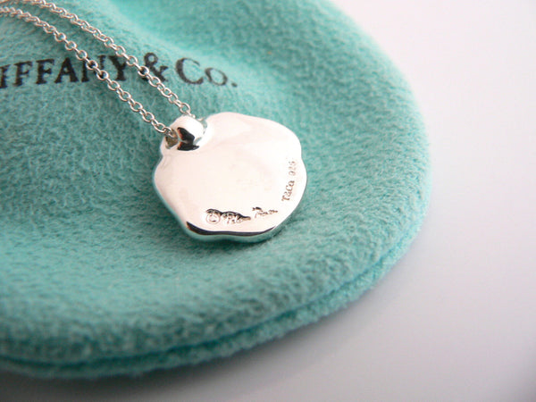 Tiffany & Co Heart Necklace Pendant Charm Chain Gift Silver Picasso Seal of Love