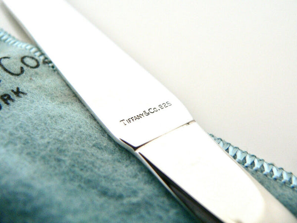 Tiffany & Co Letter Opener Knife Silver Gift Pouch Engravable Desk Tool T and Co