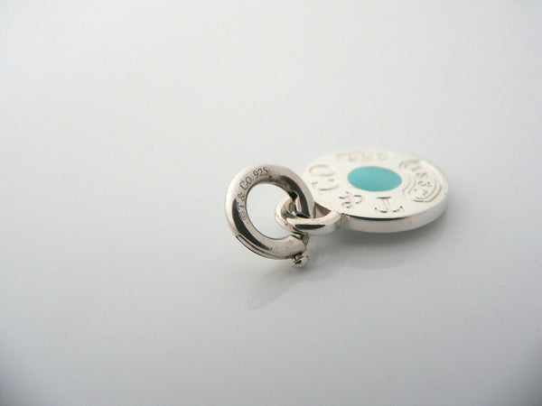 Tiffany & Co Blue Enamel Pendant 1837 Charm Clasp 4 Necklace Bracelet Love Gift
