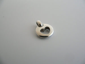 Tiffany & Co Heart Charm Silver Stencil Cut Out Love Pendant Love Gift Birthday