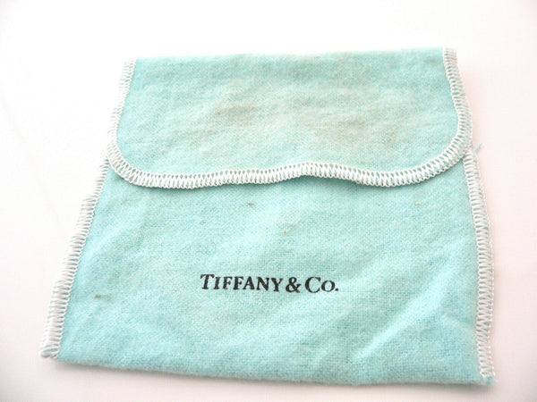 Tiffany & Co Engine Turned Stripe Business Card Case Holder Office Gift Pouch