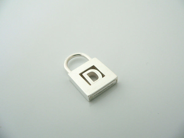 Tiffany & Co Alphabet D Pendant Padlock Letter Charm 4 Necklace Bracelet Gift