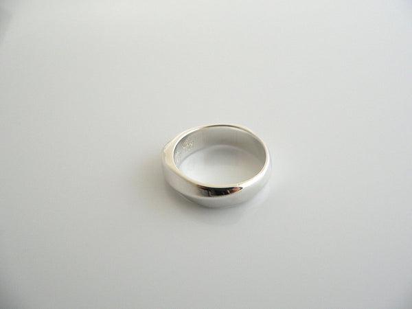 Tiffany & Co Silver Twist Ring Band Sz 6.5 Twirl Rare Gift Love Statement