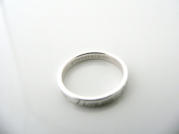 Tiffany & Co Sterling Silver I Love You Circle Ring Band Sz 6.25 Gift Statement