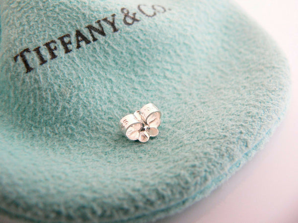 Tiffany & Co Silver Star Aventurine Green Gemstone Earrings Studs Gift Pouch Art