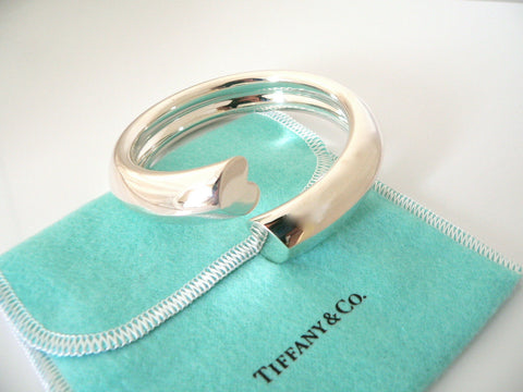 Tiffany & Co Silver Picasso Tenderness Heart Bangle Cuff Bracelet New Mint Love