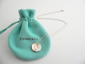 Tiffany & Co Heart Necklace Pendant Charm Chain Gift Silver Picasso Seal of Love