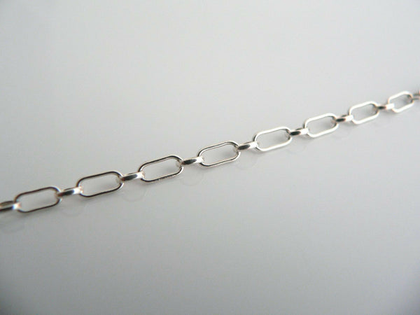 Tiffany & Co Silver 18K Gold Locks Bracelet Bangle Oval Link Chain Gift Love