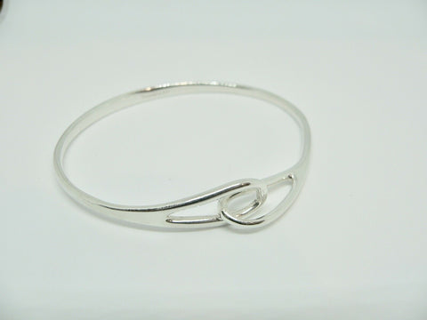 Tiffany & Co Silver Infinity Bangle Interlocking Bracelet Gift Love Rare