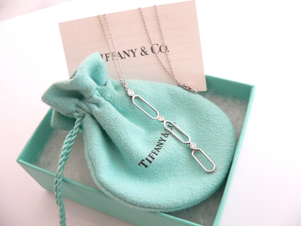 TIFFANY & CO Sterling Elsa Peretti Open Heart Paper Clip Link BRACELET |  eBay