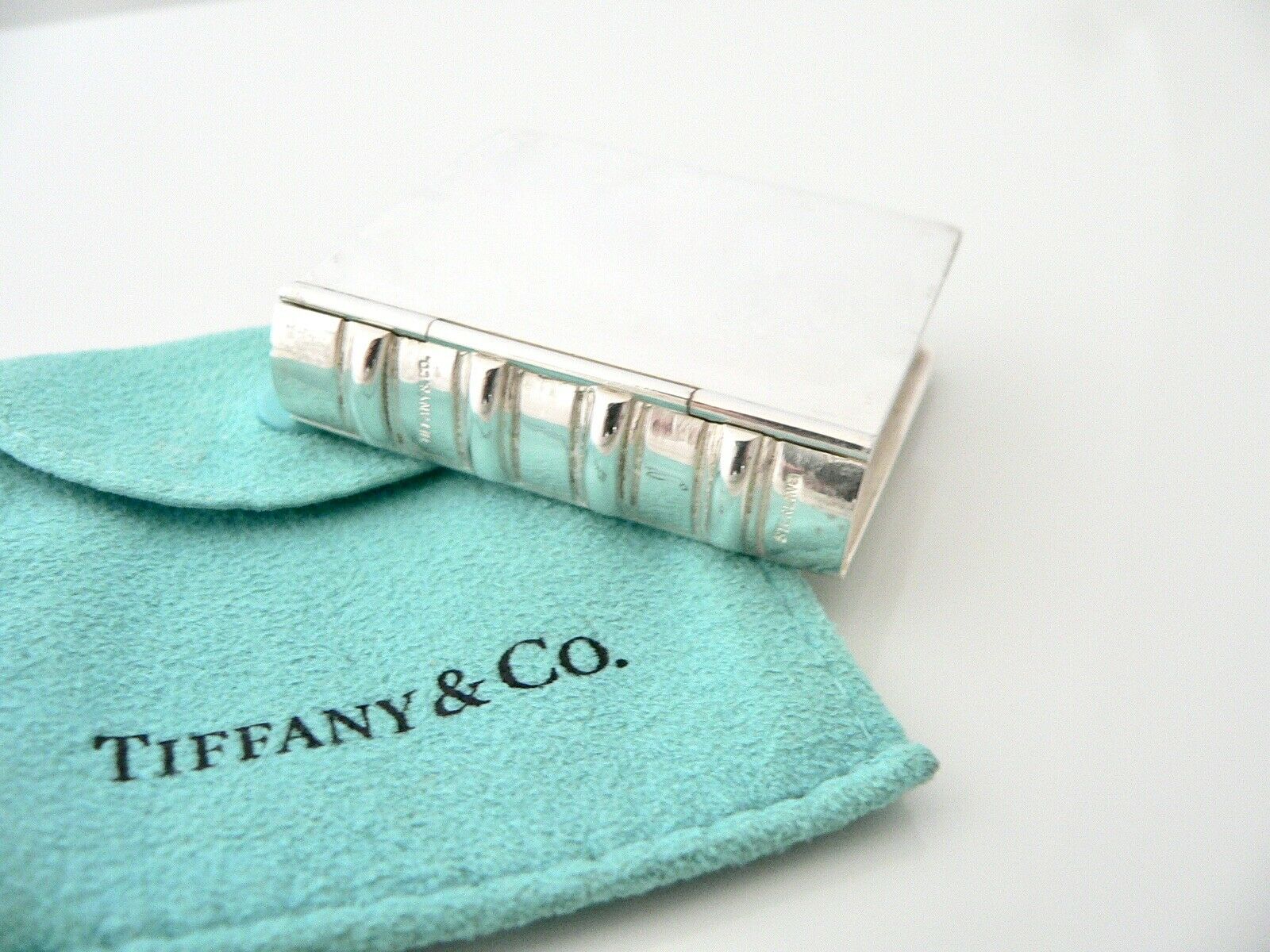 Tiffany & Co Book Pill Box Case Container Pouch Hinge Hinged Gift Love T and Co