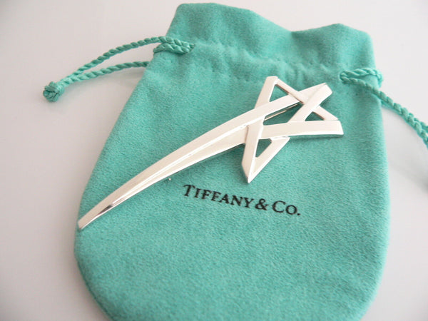 Tiffany & Co Silver Picasso Shooting Star Brooch Pin Rare Gift Pouch